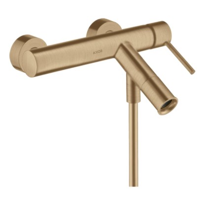 Axor Starck Смеситель для ванны, настенный, цвет: шлифованная бронза