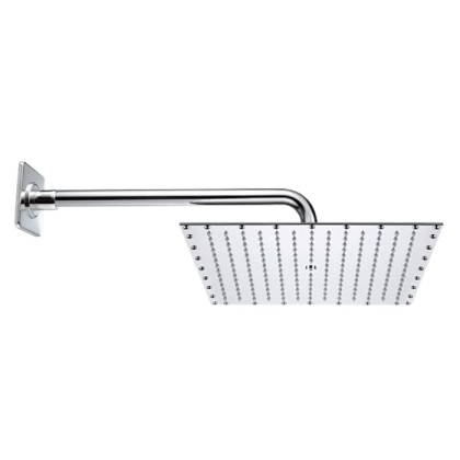 BOSSINI PARIS-CUBE Верхний душ 400 x 400 мм, настенный кронштейн ? 28 x 400 мм, цвет: хром