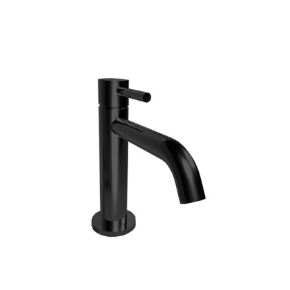 Bongio ON Смеситель для раковины, на 1 отв. с донным клапаном clic clac из латуни. цвет: матовый черный хром