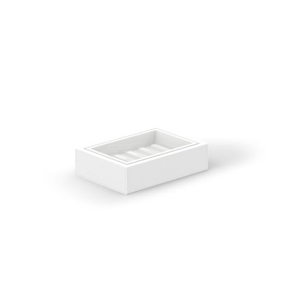 Decor Walther Brownie Мыльница подвесная, имитация кожи, цвет: белый