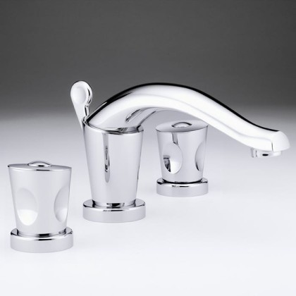 THG Bagatelle metal Смеситель для раковины, 3 отв., цвет: хром