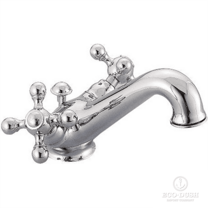 CISAL Arcana Ceramic Смеситель двухвентильный для раковины на 1 отверстие с донным клапаном, цвет: хром