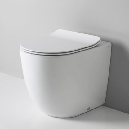 Artceram File 2.0 Унитаз напольный 53х37хh42см, безободковый, слив универсальный, с крепежом, цвет: белый матовый