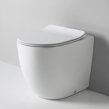 Artceram File 2.0 Унитаз напольный 53х37хh42см, безободковый, слив универсальный, с крепежом, цвет: белый матовый