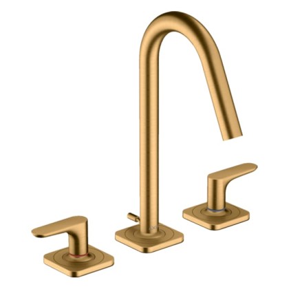 Axor Citterio M Смеситель для раковины, на 3 отв., с донным клапаном, цвет: шлифованная медь