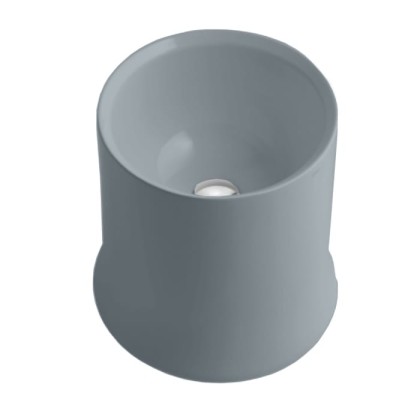 Simas Sharp раковина накладная высокая , d42см h 44 см, без отв., цвет: cemento matt