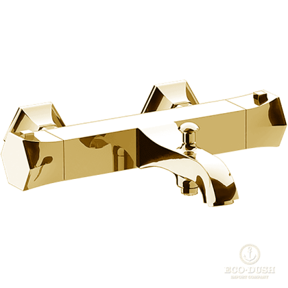 CISAL Cherie Смеситель термостатический настенный для ванны/душа, цвет: золото