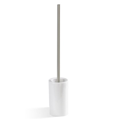 Decor Walther DW 6150 Туалетный ершик h62см, напольный, фарфор, цвет: белый / никель сатинированный