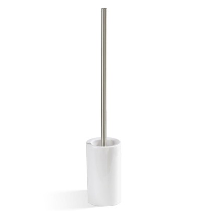 Decor Walther DW 6150 Туалетный ершик h62см, напольный, фарфор, цвет: белый / никель сатинированный