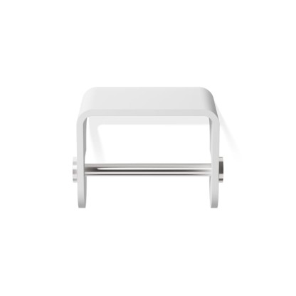 Decor Walther Stone TPH4 Держатель туалетной бумаги, подвесной, цвет: белый / сталь матовая