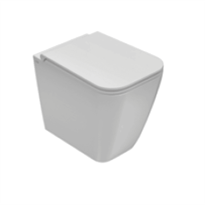 Globo Stone Унитаз напольный безободковый  52х36см, с системой скрытого крепежа, слив универсальный, цвет: белый