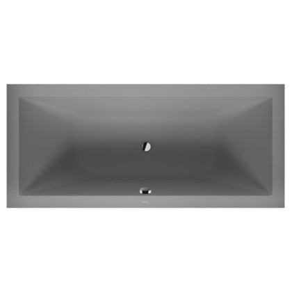 Duravit Vitrium Ванна встраиваемая 180x80cм, с ножками, с2 наклонами для спины, прямоугольная, цвет: светло-серый матовый
