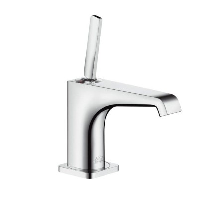 Axor Citterio E, Смеситель для маленькойраковины 90, однорычажный,неперекрываемый сливнойгарнитур, цвет: хром