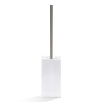 Decor Walther DW 6200 Туалетный ершик h44см, напольный, фарфор, цвет: белый / никель сатинированный