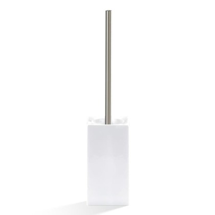 Decor Walther DW 6200 Туалетный ершик h44см, напольный, фарфор, цвет: белый / никель сатинированный