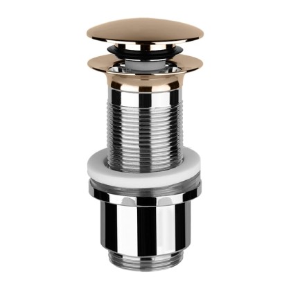 Gessi Автоматический донный клапан “Stop&Go” для раковины без перелива, цвет: Copper PVD