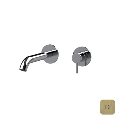 Almar Washbasin Внешняя часть смесителя для раковины, излив 162-187, с регулируемым углом аэратора, расположение универсальное, цвет: латунь брашированная PVD