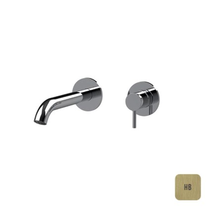 Almar Washbasin Внешняя часть смесителя для раковины, излив 162-187, с регулируемым углом аэратора, расположение универсальное, цвет: латунь брашированная PVD