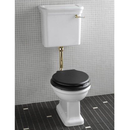 Devon&Devon Etoile Унитаз 50x30cм, с низким бачком, фурнитура золото, цвет: белый