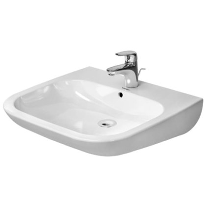 Duravit D-Code Раковина 60х55см., 1 отв., с переливом, цвет: белый