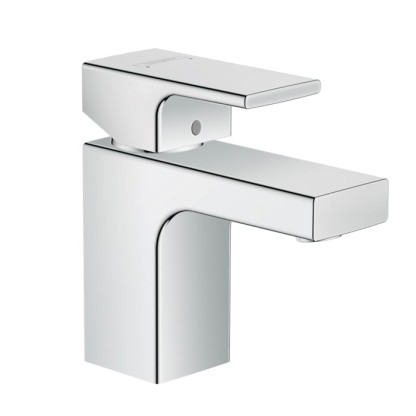 Hansgrohe Vernis Shap Смеситель для раковины, излив 70 мм, с донным клапаном, цвет: хром
