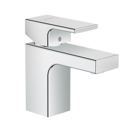 Hansgrohe Vernis Shap Смеситель для раковины, излив 70 мм, с донным клапаном, цвет: хром