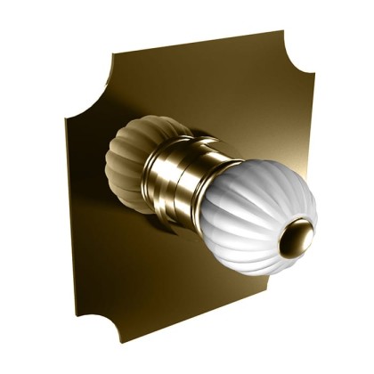 Bongio Rivoli Встроенный смеситель для душа, 1 отв., цвет: золото/ручки хрусталь