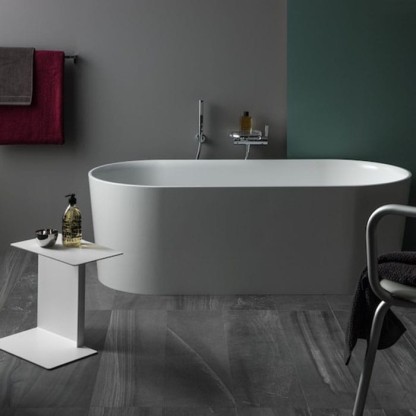 Laufen VAL Ванна 160x75x45см, отдельностоящая, с слив-переливом, материал: композит, цвет: белый