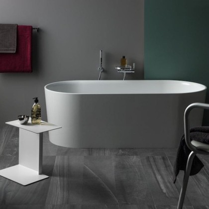 Laufen VAL Ванна 160x75x45см, отдельностоящая, с слив-переливом, материал: композит, цвет: белый