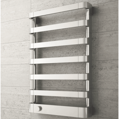 Irsap Step_E Полотенцесушитель электрический 50x77.5x10.7см ( 7плоск.трубок), мощность:250 ватт, с электр/термостатом. цвет: хром  Дизайн Antonio Citterio