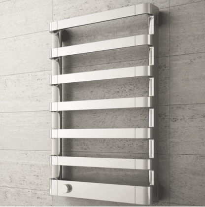 Irsap Step_E Полотенцесушитель электрический 50x77.5x10.7см ( 7плоск.трубок), мощность:250 ватт, с электр/термостатом. цвет: хром  Дизайн Antonio Citterio