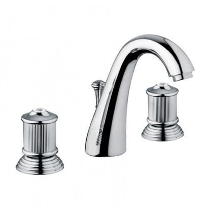 Bongio Impero Смеситель для раковины, цвет:  хром/Swarovski -синий/красный