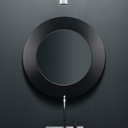 Laufen Kartell Зеркало круглое d=78см, настенное, без подсветки, цвет: черный