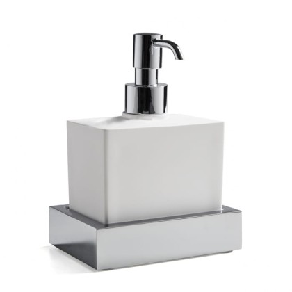 3SC SK 3.0 Дозатор подвесной, композит Solid Surface, цвет: белый/хром