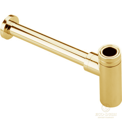 CISAL Сифон 1"1/4 для раковины, цвет: золото