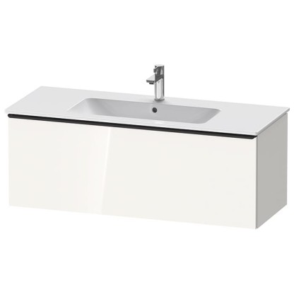Duravit D-Neo Тумбочка подвесная 121х44x46.2см., раковина, 1 ящик, цвет: белый высокоглянцевый