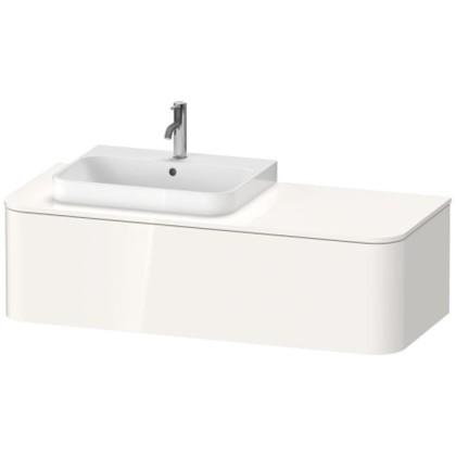 Duravit Happy D.2 Plus Тумба подвесная 130x55х35.4см, с раковиной и 1 ящиком, SX, цвет: белый глянцевый