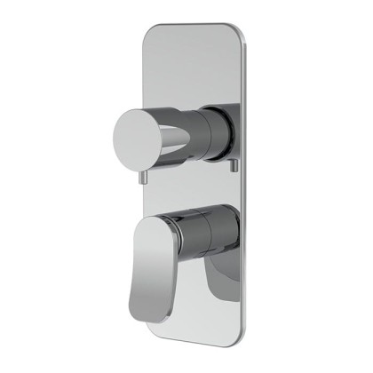 Carlo Frattini Flo' Смеситель для душа, встраиваемый, с переключателем на 2/3 источника, без внутр. части, цвет: хром
