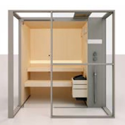 Effegibi Logica S Filo Сауна 214x250х217см, в нишу, цвет: Stone