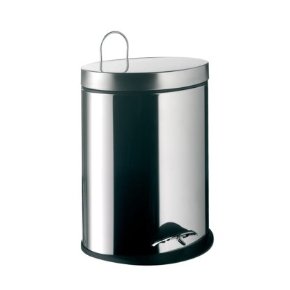 Emco System2 Ведро для мусора, 5 л., напольное, овальное, цвет: хром