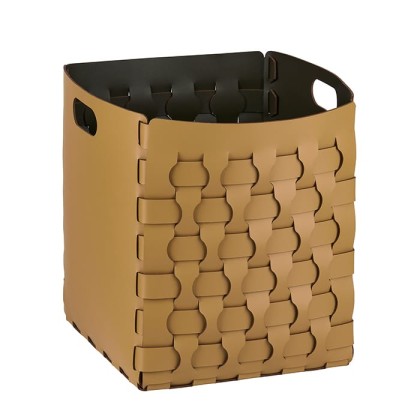 ADJ Корзинка Dubai, 35x35xH40 см., цвет: горчичный/оливковый