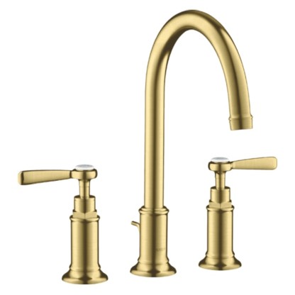 Axor Montreux Смеситель для раковины 180, на 3 отв., ручка: рычаг, с донным клапаном, цвет: шлифованная медь