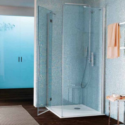 SAMO Zenit Душевое ограждение 86.5х86.5х200см., хром, прозрачное стекло