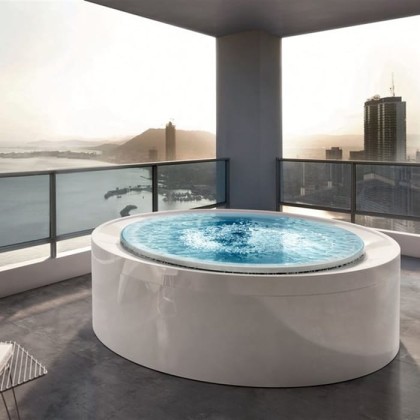 Gruppo Treesse Fusion Spa 200 Минибассейн ?200x67cм., Г/М, нагреватель 3kw, фильтр песок, хромо-wя, озон. дезинф. внешняя панель VTR, цвет: белый