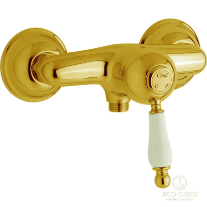 CISAL Arcana Empress Смеситель однорычажный настенный для душа, цвет: золото