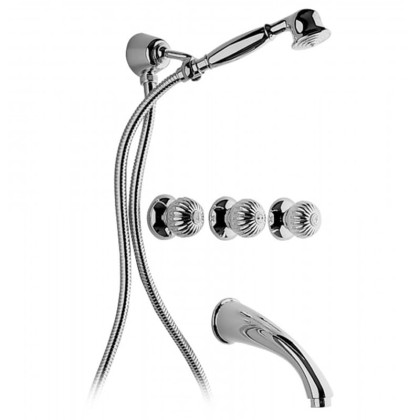 Смеситель для ванны Bongio Radiant, цвет: хром