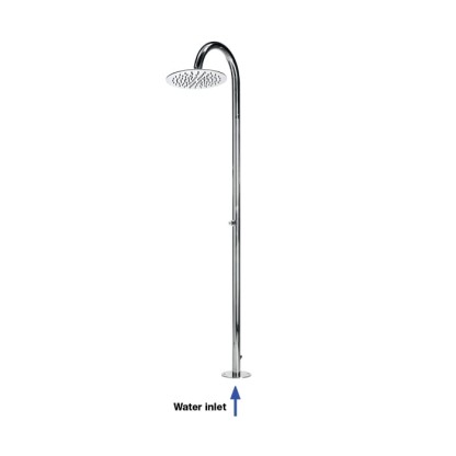 Bossini Tetis Душевая колонна с верхним душем ?25см., напольная, цвет: хром