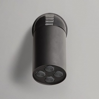 Antonio Lupi Azimut Настенная или потолочная душевая лейка, ? 8см, с регулируемым потоком, цвет: графит