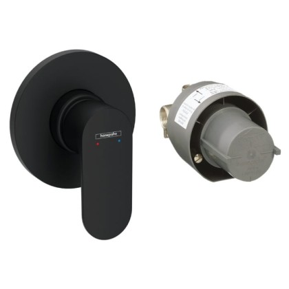 Hansgrohe Rebris S Смеситель для душа, встраиваемый, цвет: черный матовый