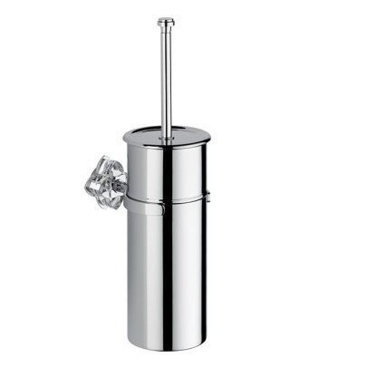 THG P?tale de cristal clair Ёршик для туалета, подвесной, цвет: хром/прозрачный хрусталь